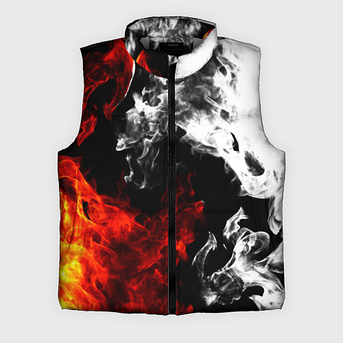 Мужской жилет Битва дыма и огня / 3D-Светло-серый – фото 1