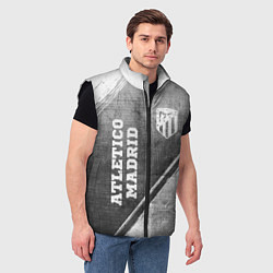 Мужской жилет Atletico Madrid - grey gradient вертикально, цвет: 3D-черный — фото 2
