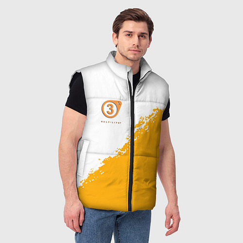 Мужской жилет Half life 3 краски / 3D-Черный – фото 3