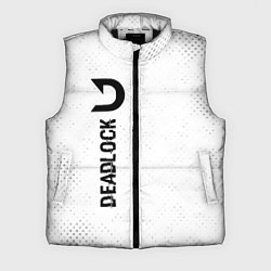 Мужской жилет Deadlock glitch на светлом фоне по-вертикали, цвет: 3D-черный