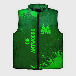 Мужской жилет Die Antwoord - green gradient вертикально, цвет: 3D-черный