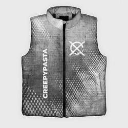 Мужской жилет CreepyPasta - grey gradient вертикально, цвет: 3D-черный