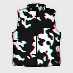 Мужской жилет Камуфляж глитч, цвет: 3D-светло-серый