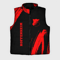 Мужской жилет Hoffenheim - red gradient вертикально, цвет: 3D-черный