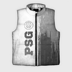Мужской жилет PSG - white gradient по-вертикали, цвет: 3D-черный