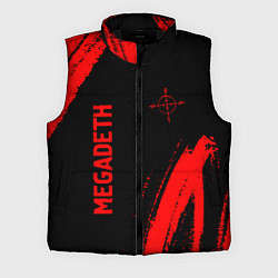Мужской жилет Megadeth - red gradient вертикально, цвет: 3D-черный