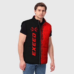 Мужской жилет Exeed - red gradient по-вертикали, цвет: 3D-черный — фото 2