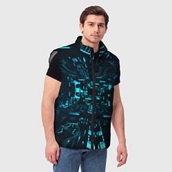 Мужской жилет Эффект погружения, цвет: 3D-светло-серый — фото 2