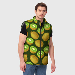 Мужской жилет Киви цветной паттерн, цвет: 3D-светло-серый — фото 2