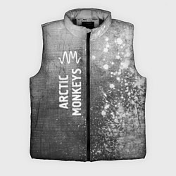 Мужской жилет Arctic Monkeys - grey gradient по-вертикали, цвет: 3D-черный