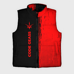 Мужской жилет Code Geass - red gradient по-вертикали, цвет: 3D-черный