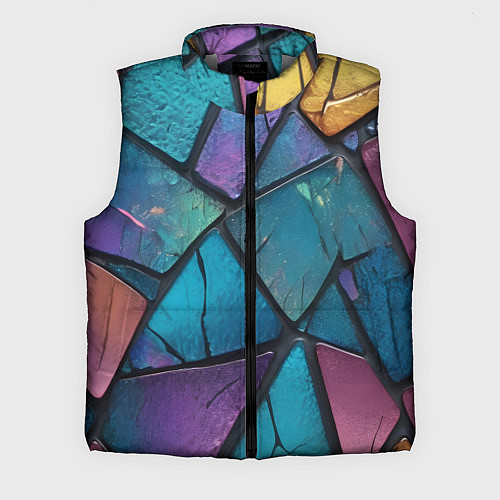 Мужской жилет Яркое стекло / 3D-Светло-серый – фото 1