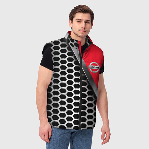 Мужской жилет Nissan metalic auto / 3D-Черный – фото 3