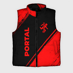 Мужской жилет Portal - red gradient вертикально