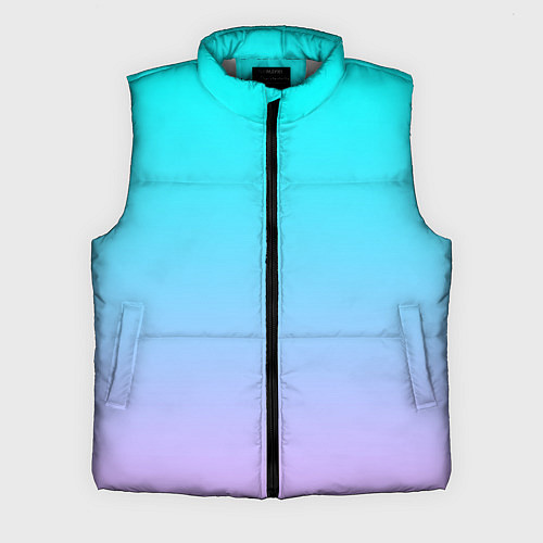 Мужской жилет Неоновые разводы градиента / 3D-Светло-серый – фото 1
