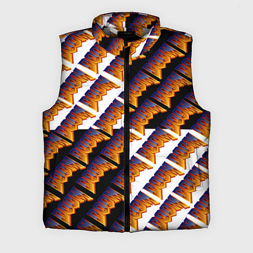 Мужской жилет Doom logo pattern / 3D-Светло-серый – фото 1