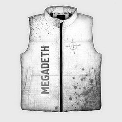 Мужской жилет Megadeth - white gradient вертикально, цвет: 3D-черный