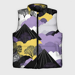 Мужской жилет Япония горы, цвет: 3D-черный