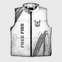 Мужской жилет Free Fire - white gradient вертикально, цвет: 3D-черный