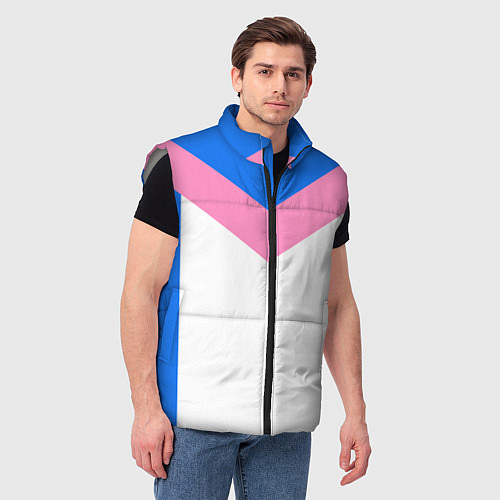 Мужской жилет В стиле 90-х ретро спортивная / 3D-Светло-серый – фото 3