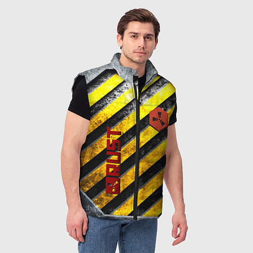 Мужской жилет RUST grunge / 3D-Черный – фото 3