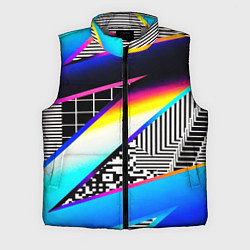 Мужской жилет Neon stripes geometry, цвет: 3D-светло-серый