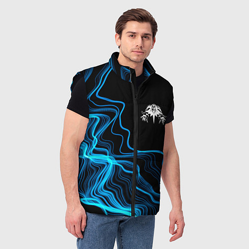 Мужской жилет Король и Шут sound wave / 3D-Черный – фото 3