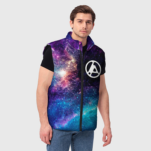 Мужской жилет Linkin Park 2024 space rock / 3D-Черный – фото 3