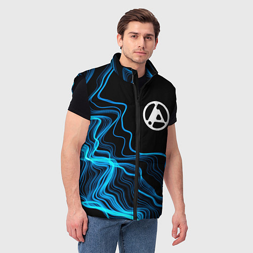 Мужской жилет Linkin Park 2024 sound wave / 3D-Черный – фото 3