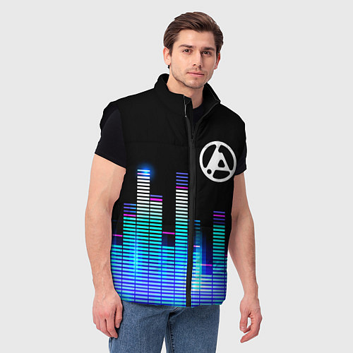 Мужской жилет Linkin Park 2024 эквалайзер / 3D-Черный – фото 3