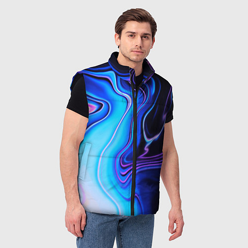 Мужской жилет Abrupt neon colors / 3D-Черный – фото 3