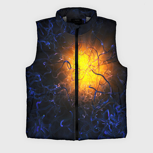 Мужской жилет Абстракция зарождение звезды / 3D-Светло-серый – фото 1