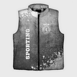 Мужской жилет Sporting - grey gradient вертикально, цвет: 3D-черный