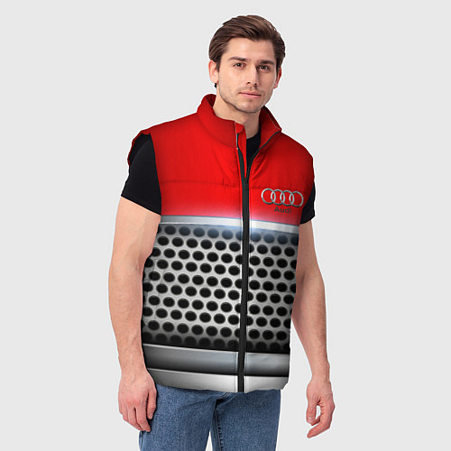 Мужской жилет AUDI metal collection game / 3D-Черный – фото 3