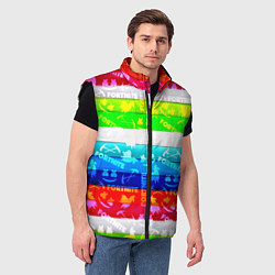 Мужской жилет Fortnite color line, цвет: 3D-черный — фото 2