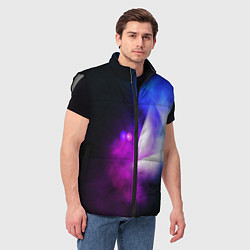 Мужской жилет Космос геометрия, цвет: 3D-светло-серый — фото 2