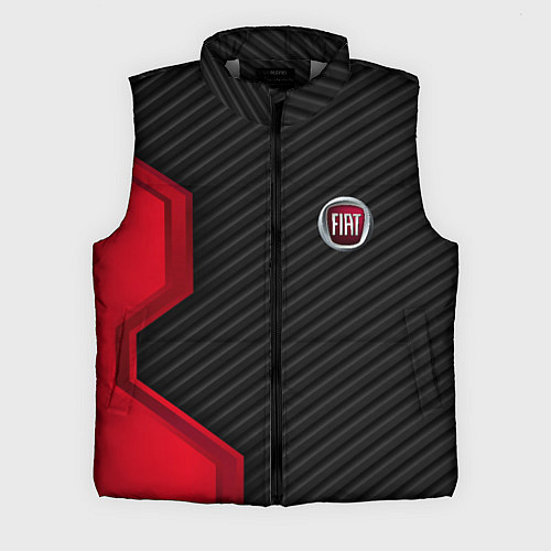 Мужской жилет FIAT текстура метал / 3D-Светло-серый – фото 1