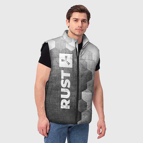 Мужской жилет Rust - grey gradient по-вертикали / 3D-Черный – фото 3