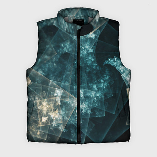 Мужской жилет Абстрактный космос геометрия / 3D-Светло-серый – фото 1