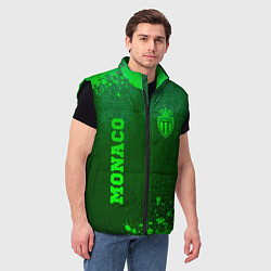 Мужской жилет Monaco - green gradient вертикально, цвет: 3D-черный — фото 2