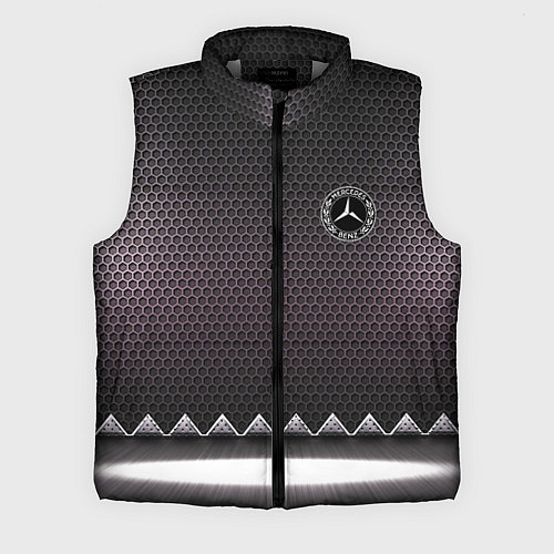 Мужской жилет Mercedes benz carbon steel / 3D-Светло-серый – фото 1