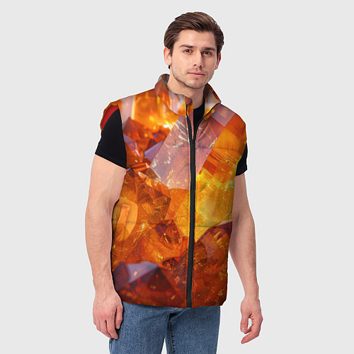 Мужской жилет Драгоценный камень / 3D-Красный – фото 3