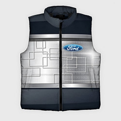 Мужской жилет FORD текстура из метала, цвет: 3D-черный