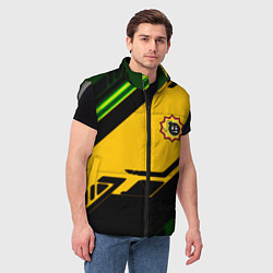 Мужской жилет Serious Sam geometry, цвет: 3D-светло-серый — фото 2
