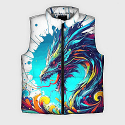 Мужской жилет Japanese dragon - tattoo irezumi, цвет: 3D-светло-серый