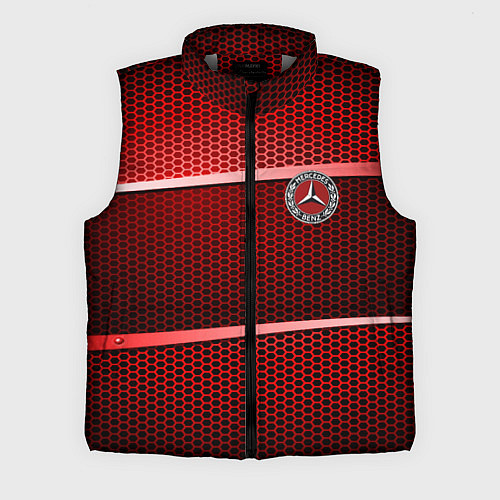 Мужской жилет BMW metal texture / 3D-Светло-серый – фото 1