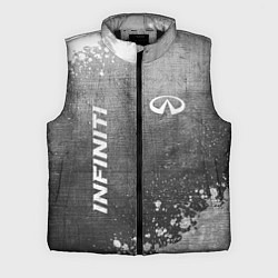 Мужской жилет Infiniti - grey gradient вертикально, цвет: 3D-черный