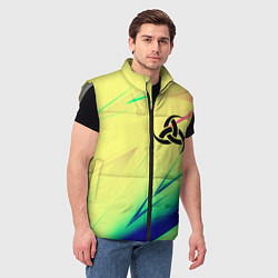 Мужской жилет Славянская символики лого, цвет: 3D-светло-серый — фото 2