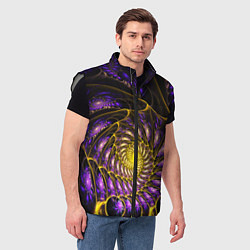 Мужской жилет Fractal illusion steel, цвет: 3D-светло-серый — фото 2