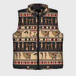 Мужской жилет Этнический орнамент Египет, цвет: 3D-черный